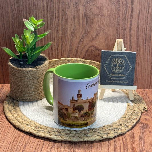 Mug sublimation – Castelmoron sur Lot (intérieur vert)