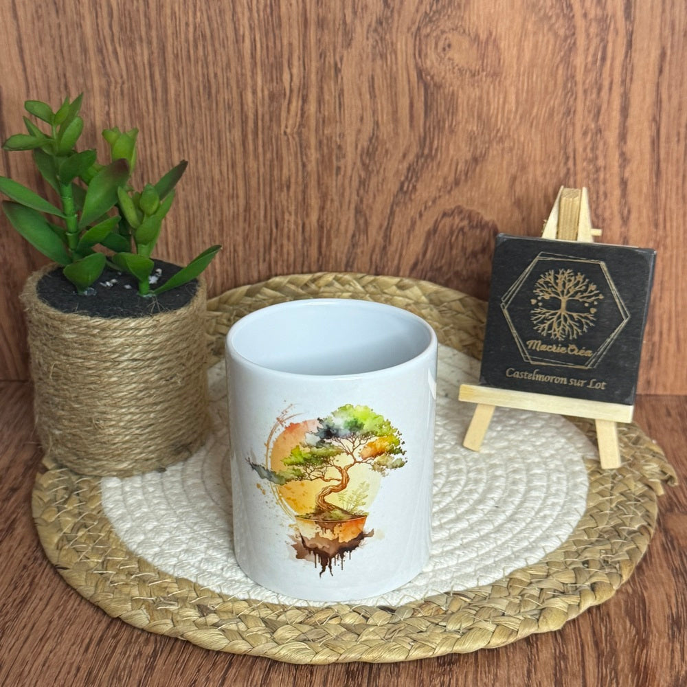 Mug sublimation – Bonsaï coucher de soleil