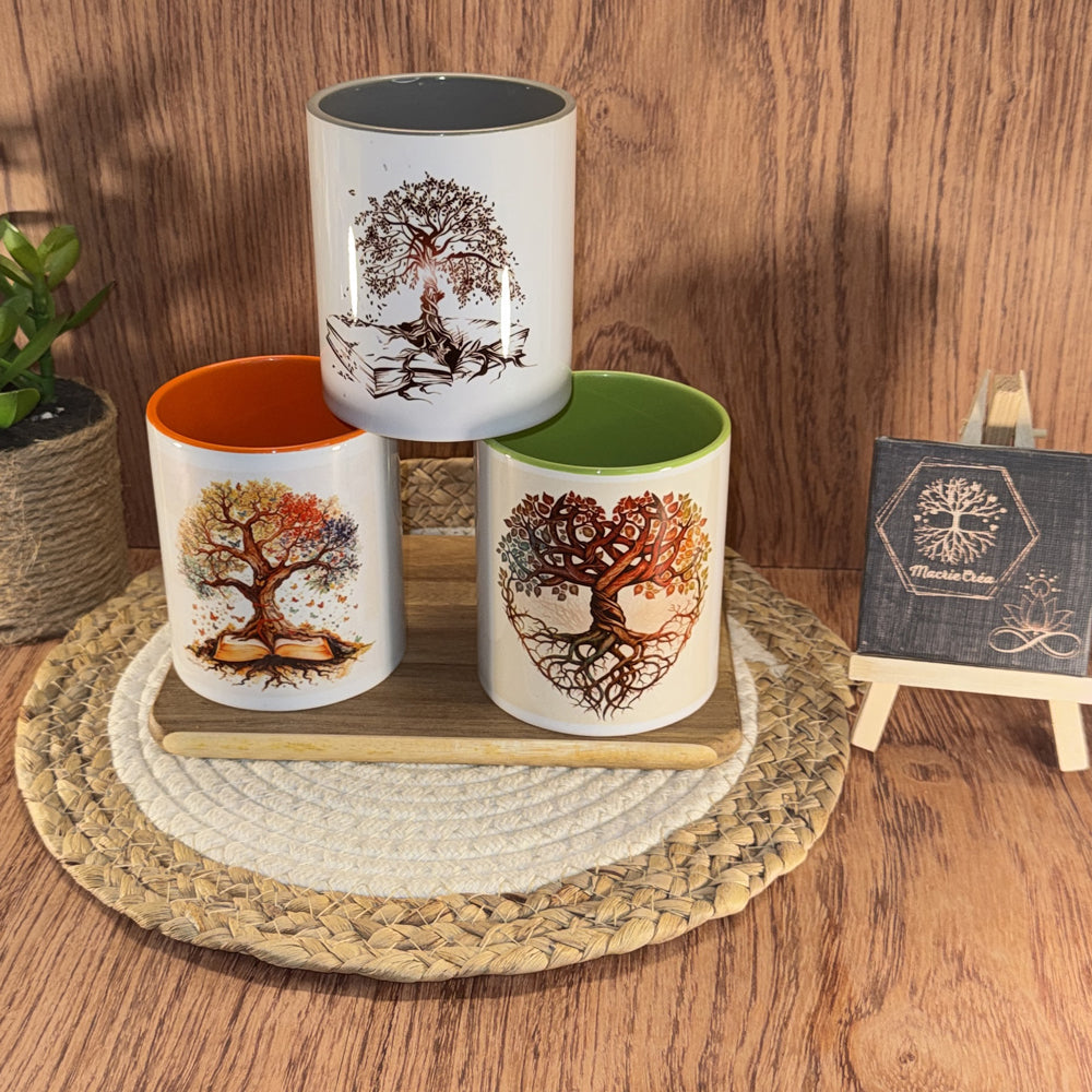 Mug personnalisé par impression sublimation avec photo et texte