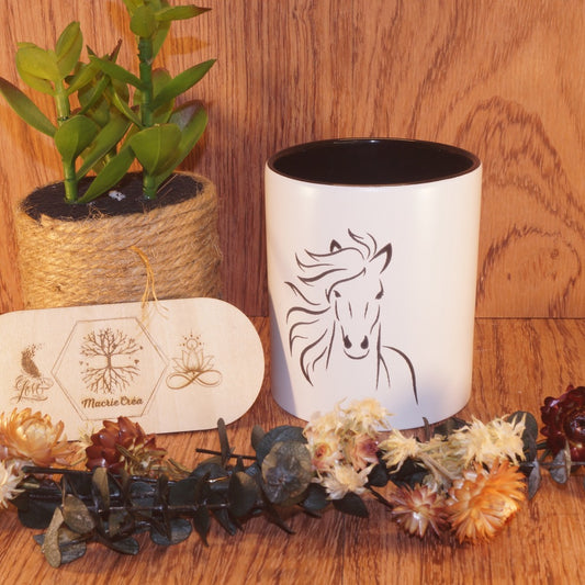 Mugs Personnalisable – Gravure Cheval