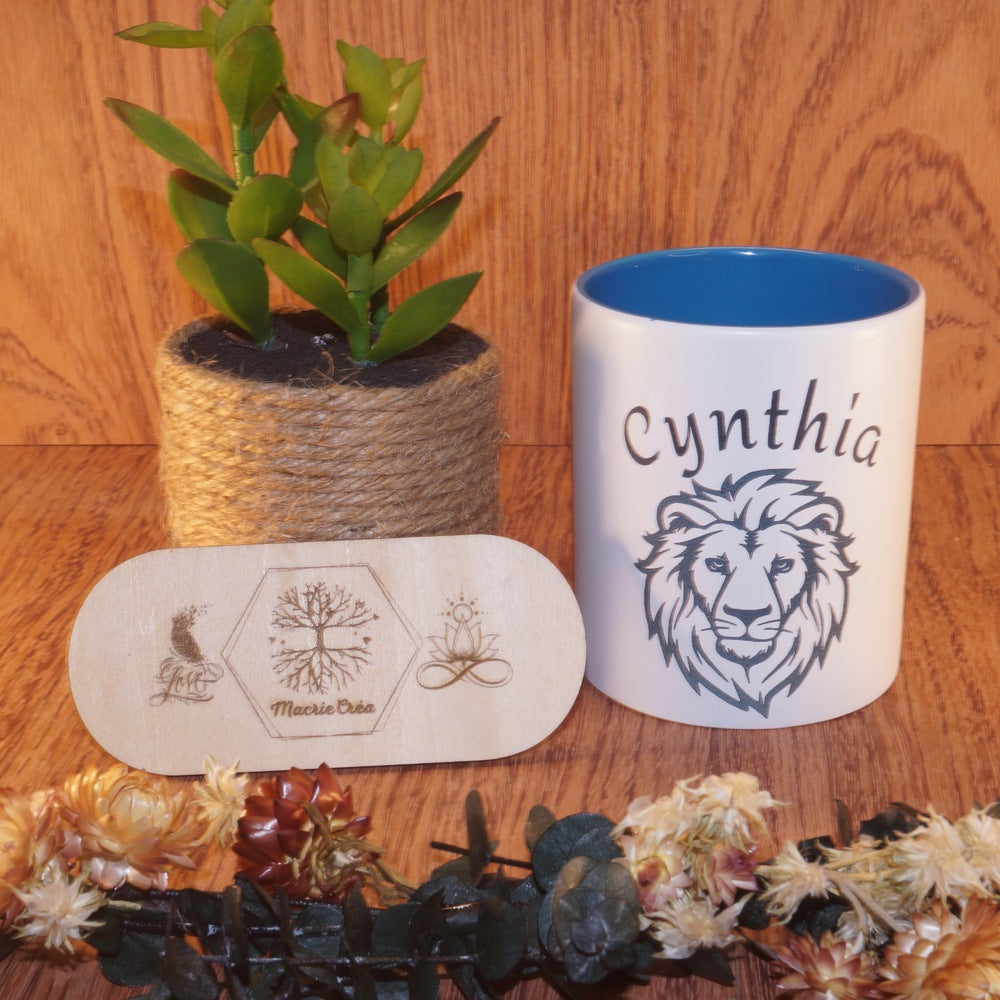mugs Personnalisée – Gravure Prénom & Motif au Choix