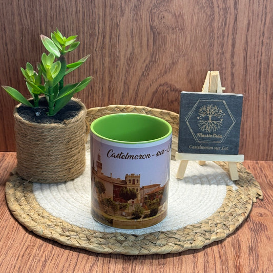 Mug sublimation – Castelmoron sur Lot (intérieur vert)