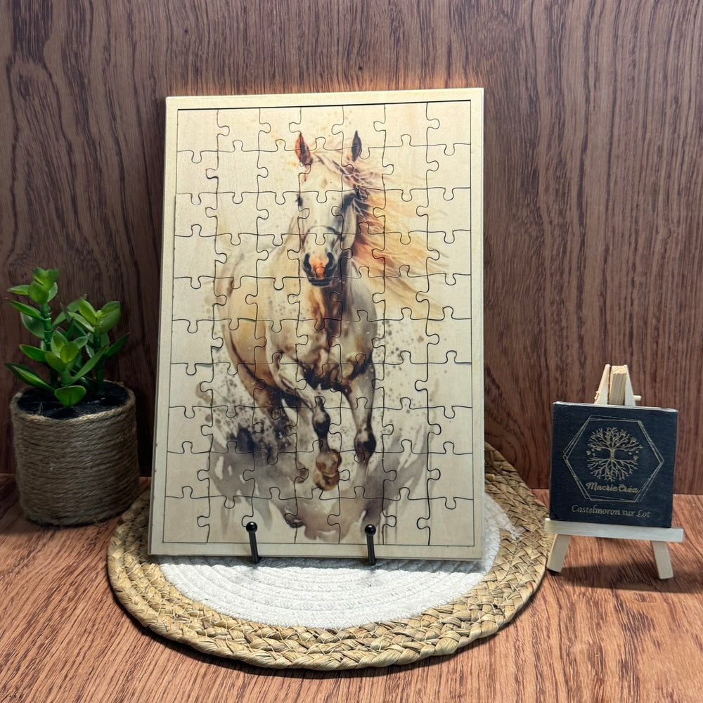 Puzzle en bois A4 – Sublimation & Découpe laser