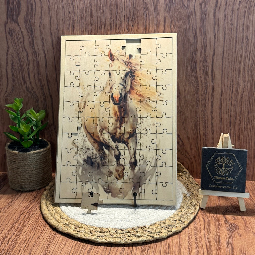 Puzzle en bois A4 – Sublimation & Découpe laser
