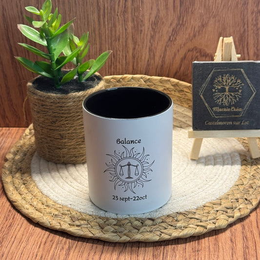 Mug gravé signe astrologique au choix