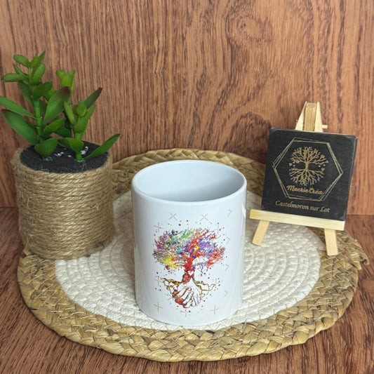 Mug sublimation – Arbre de vie coloré