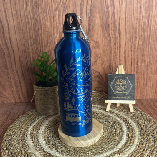 Gourde isotherme 500ml gravée laser – Van Life & Nature