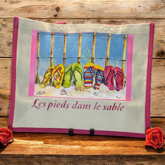 Cabas Sublimation « Les Pieds dans le Sable »