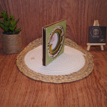 Cadre photo de naissance 3D en bois – Lune & étoiles personnalisé